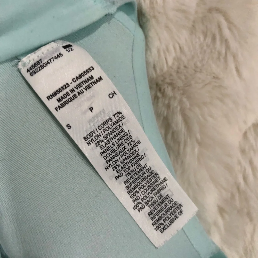 Nike Small Dri-Fit bluish green strappy workout sports bra w/ removable padding - Picture 4 of 5